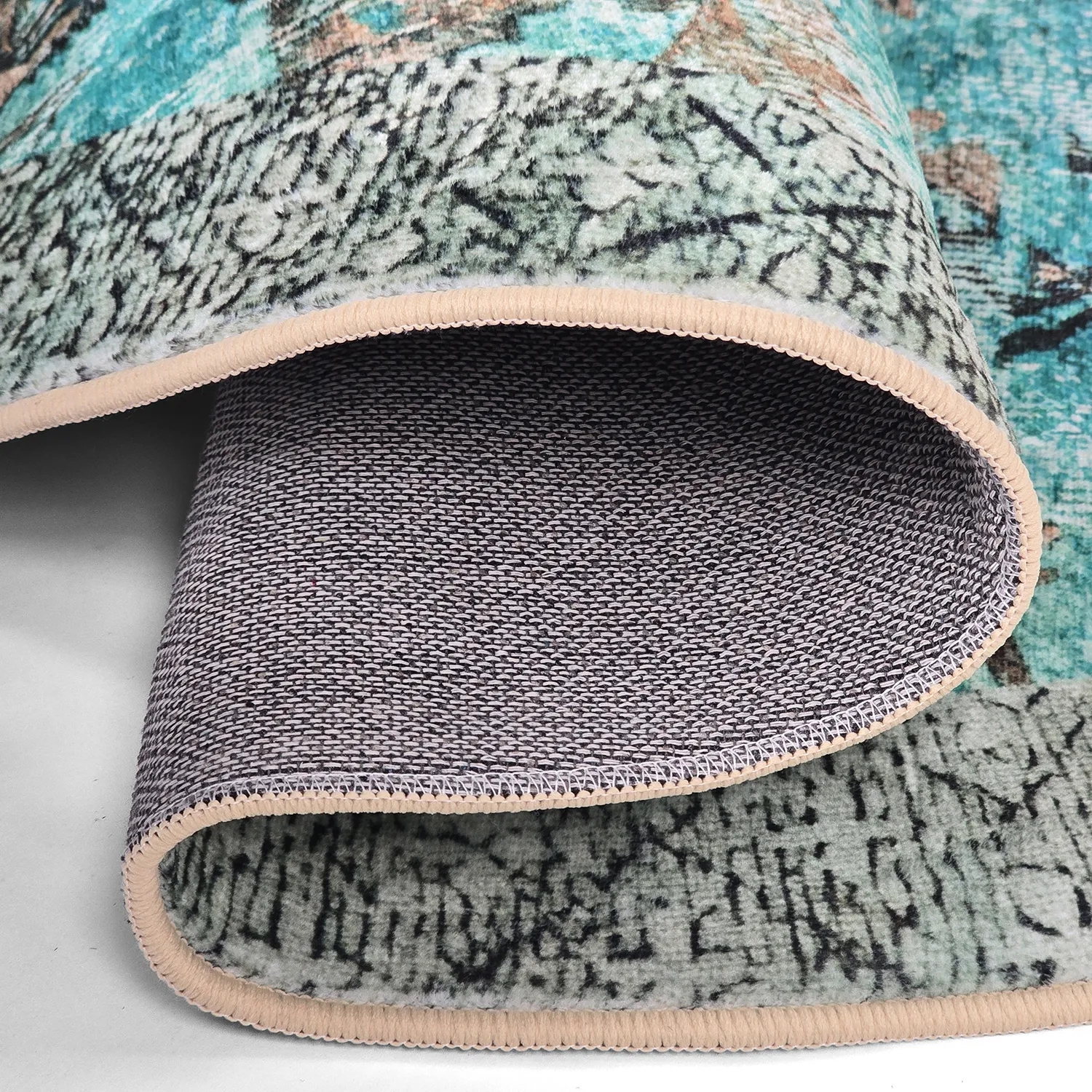 Rond vloerkleed - Rosalie (blauw)