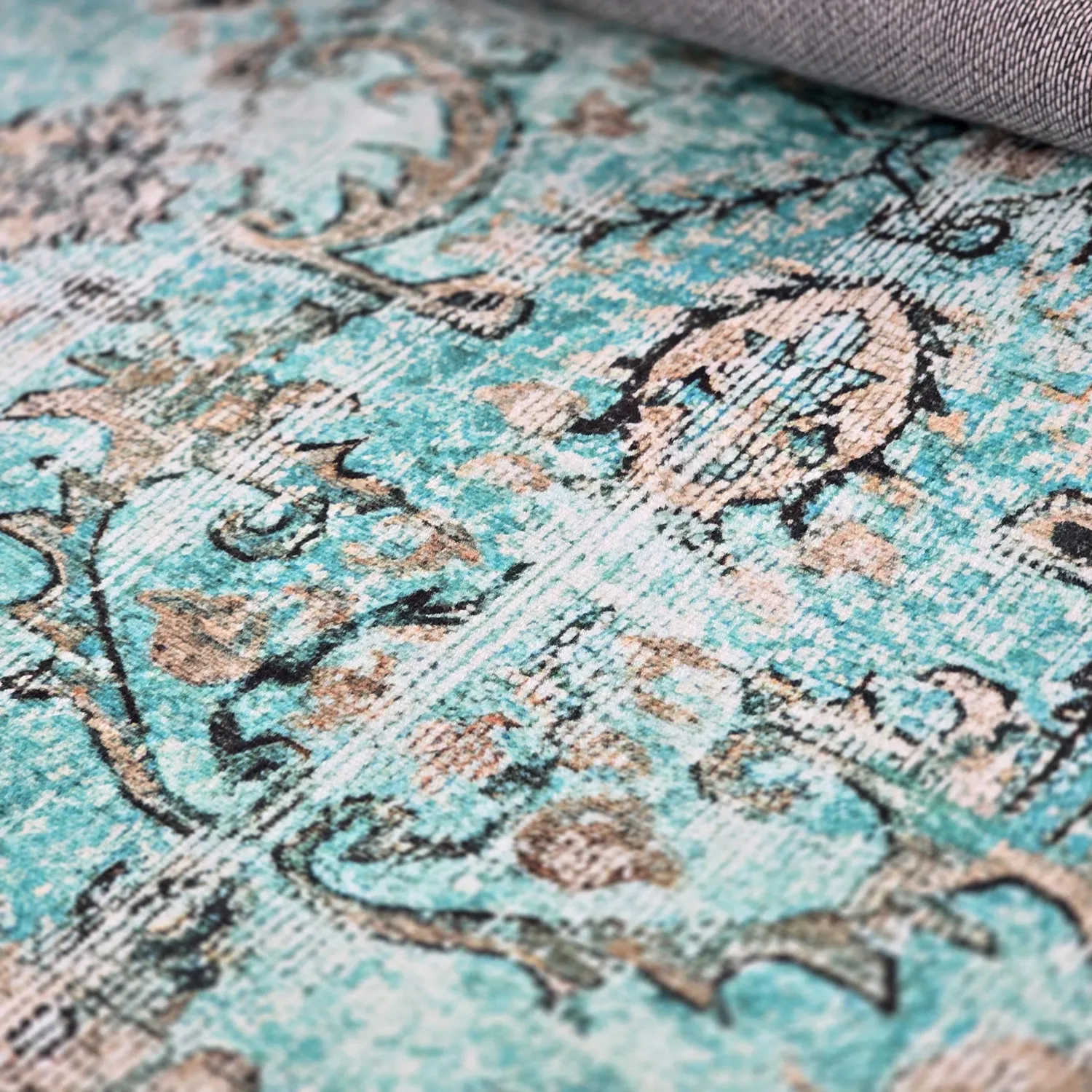 Rond vloerkleed - Rosalie (blauw)