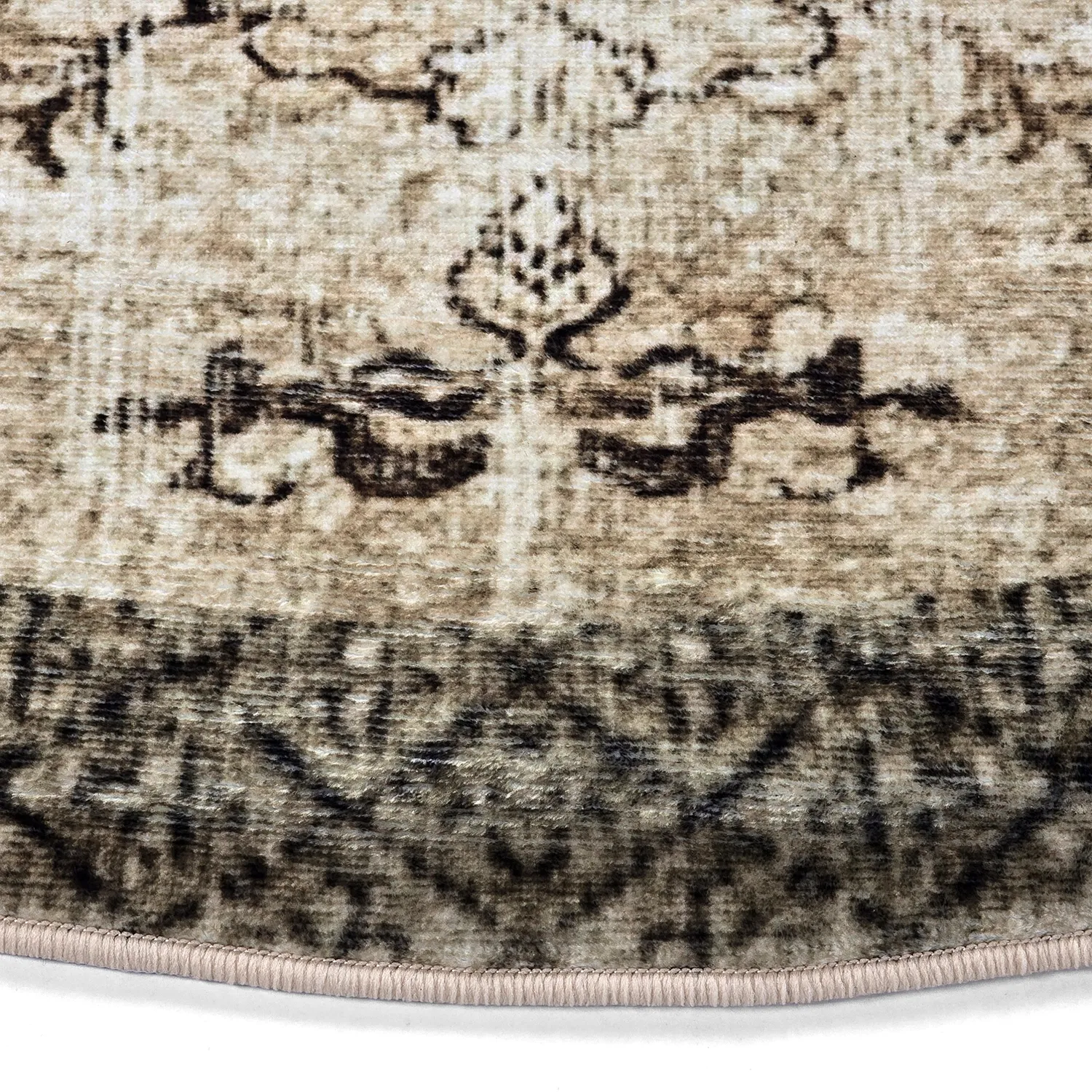 Rond vloerkleed - Rosalie (bruin)