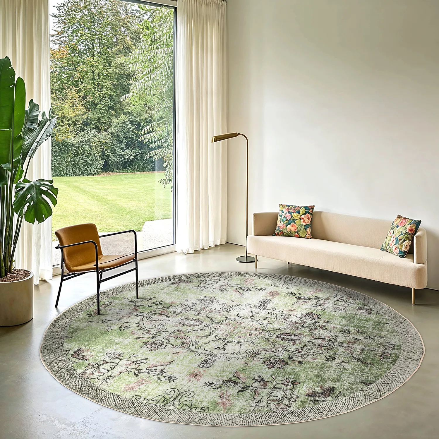 Rond vloerkleed - Rosalie (groente)