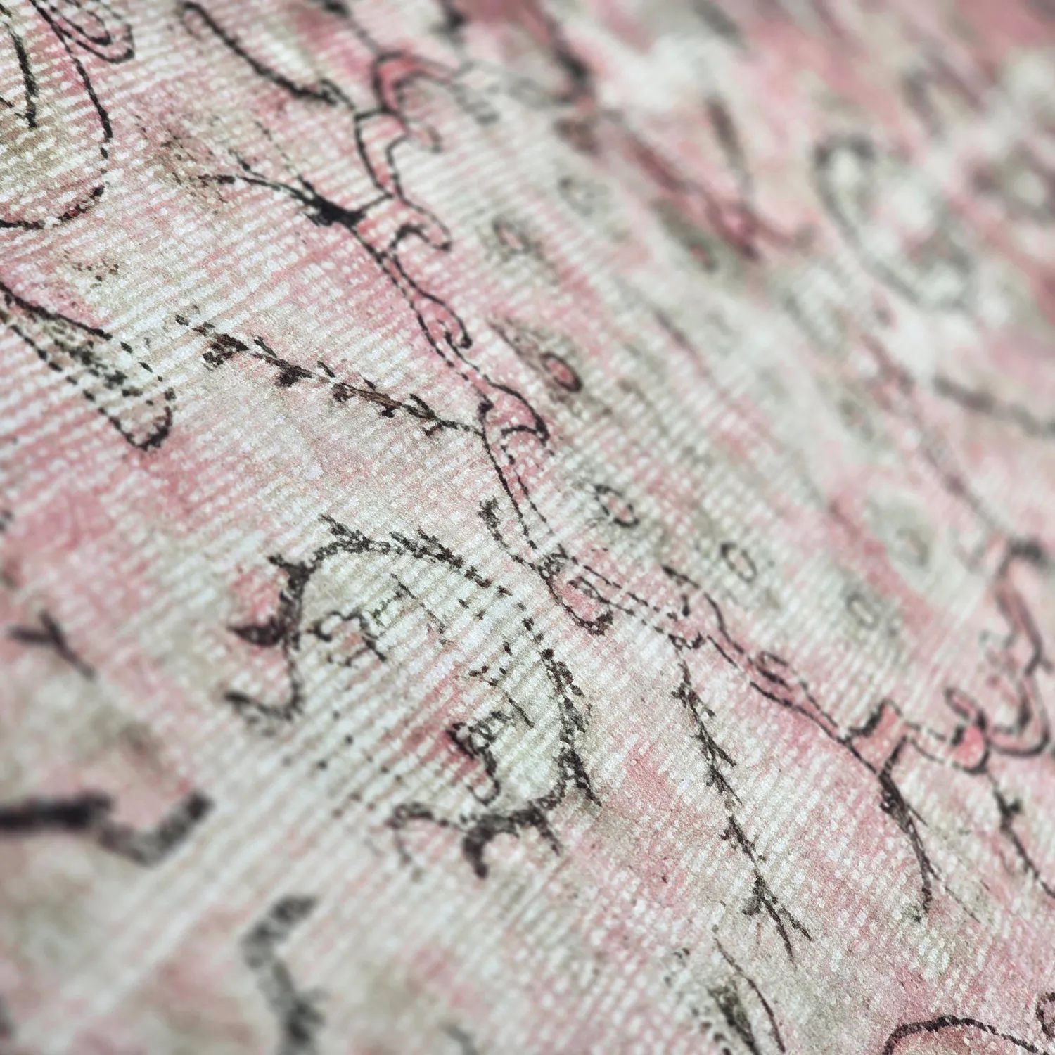 Rond vloerkleed - Rosalie (roze)