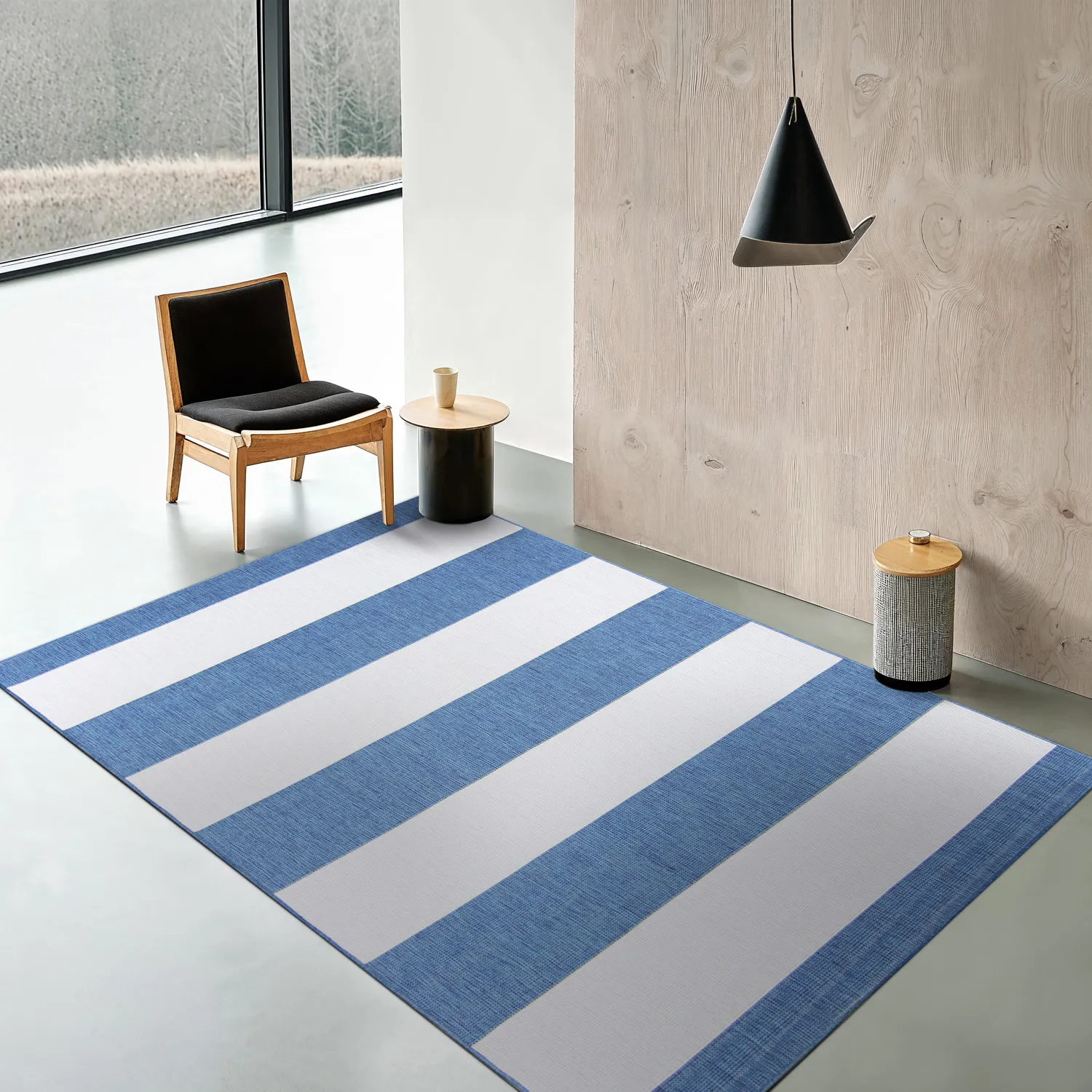 Vloerkleden voor binnen en buiten - Santana (blauw)