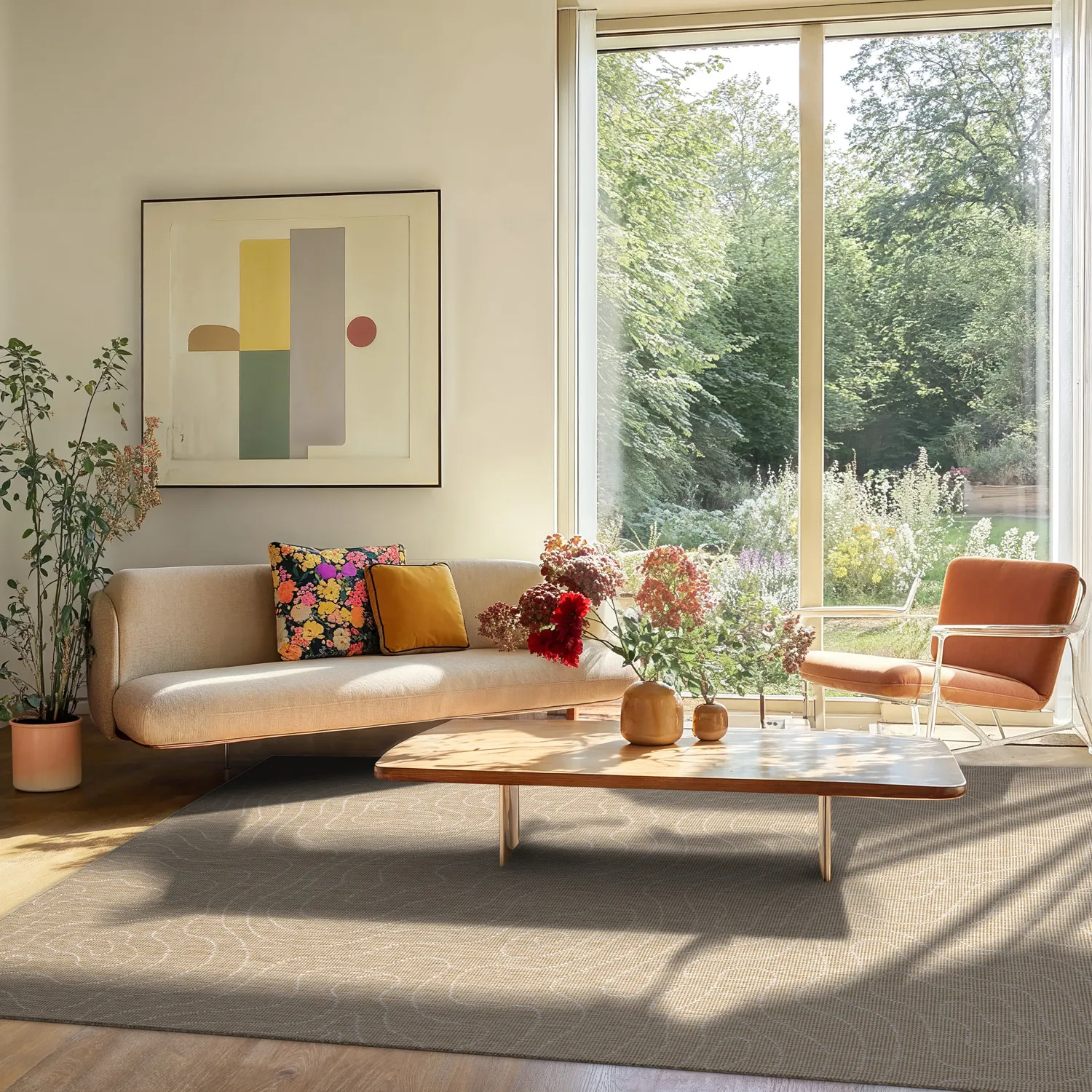 Vloerkleden voor binnen en buiten - Thurman (beige)