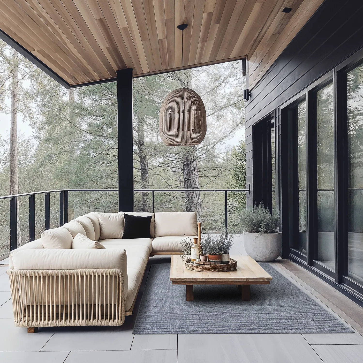 Vloerkleden voor binnen en buiten - Tromsø (antraciet)