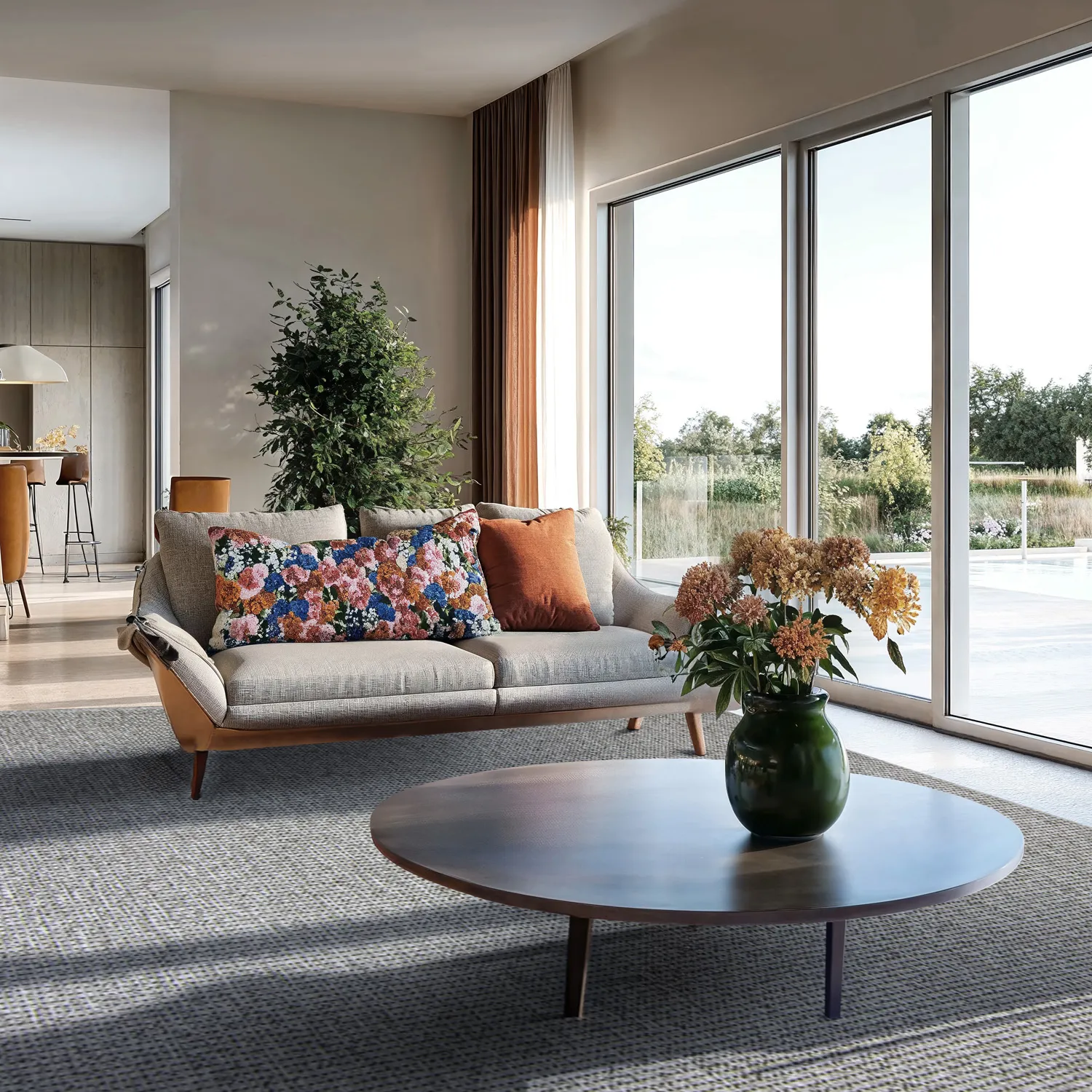 Vloerkleden voor binnen en buiten - Tromsø (antraciet)