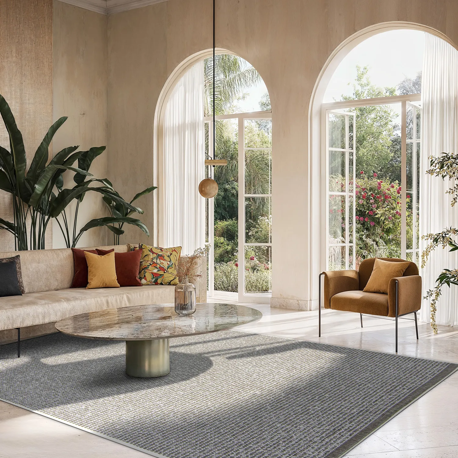 Vloerkleden voor binnen en buiten - Tromsø (bruin)