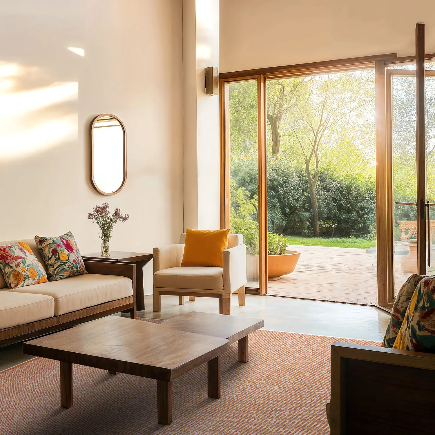 Vloerkleden voor binnen en buiten - Tromsø (oranje)