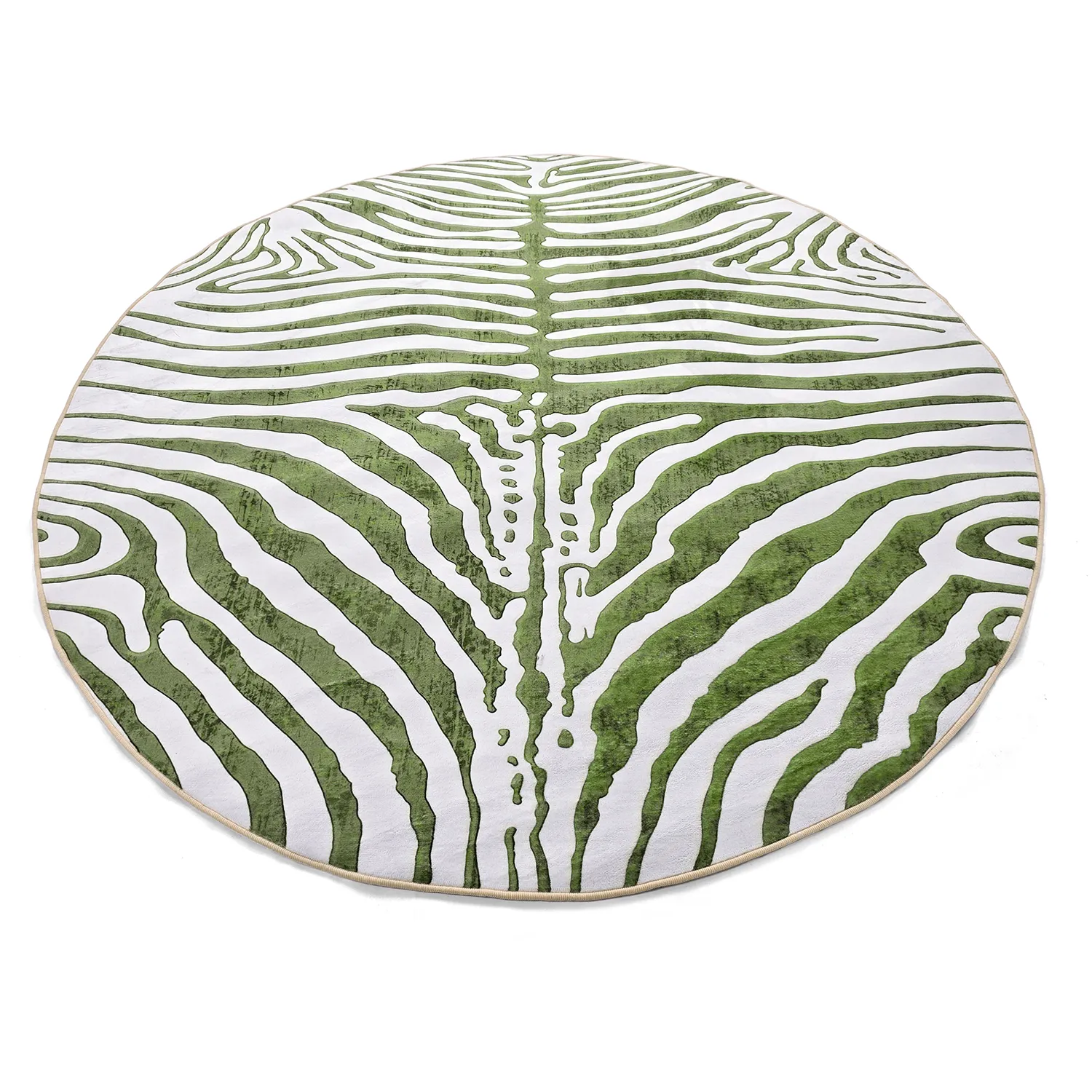 Rond vloerkleed - Zebra (groente)