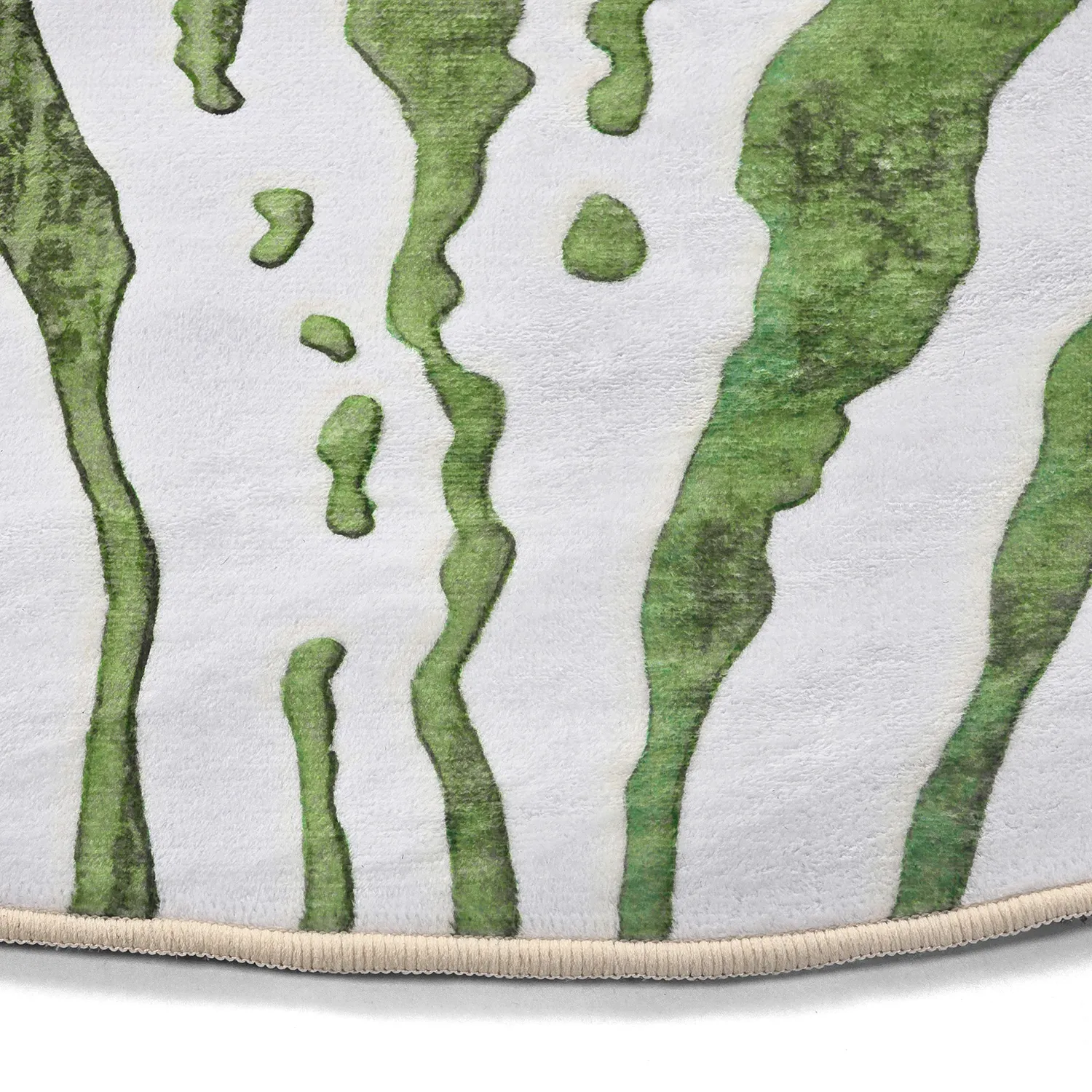 Rond vloerkleed - Zebra (groente)