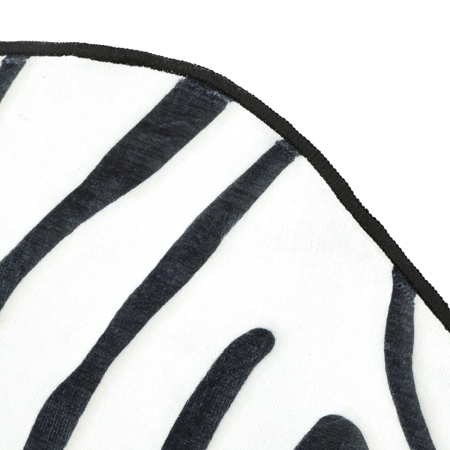 Golvend Wilton-tapijt - Zebra (zwart/wit)