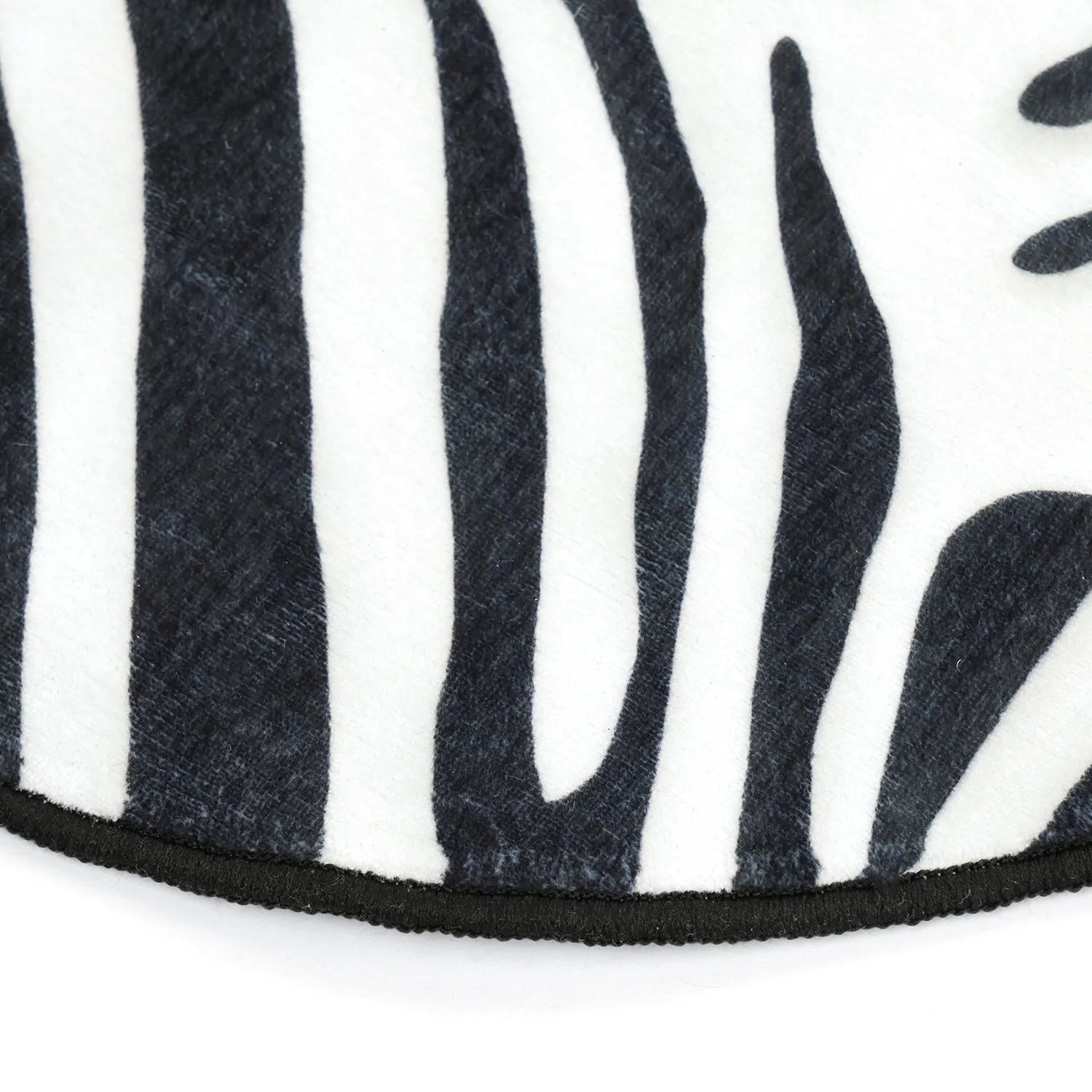 Golvend Wilton-tapijt - Zebra (zwart/wit)