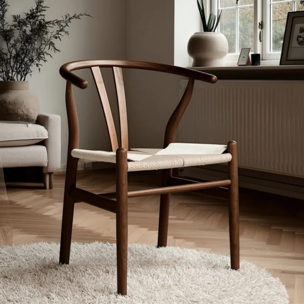 Stoel - Alta (okkernoot/beige) - 2 stuks