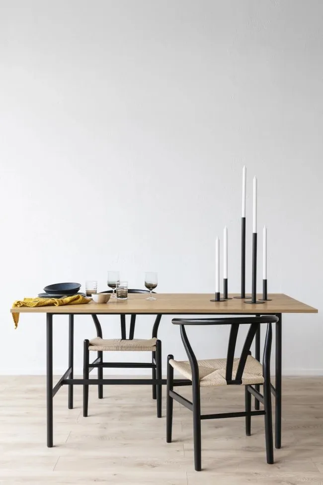Stoel - Alta (zwart/beige) - 2 stuks