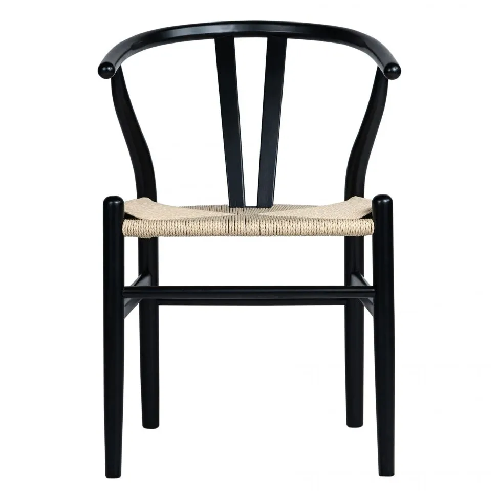 Stoel - Alta (zwart/beige) - 2 stuks