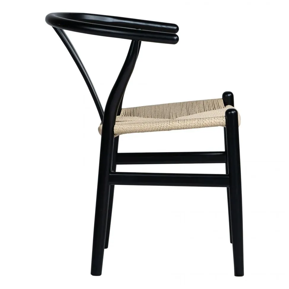 Stoel - Alta (zwart/beige) - 2 stuks