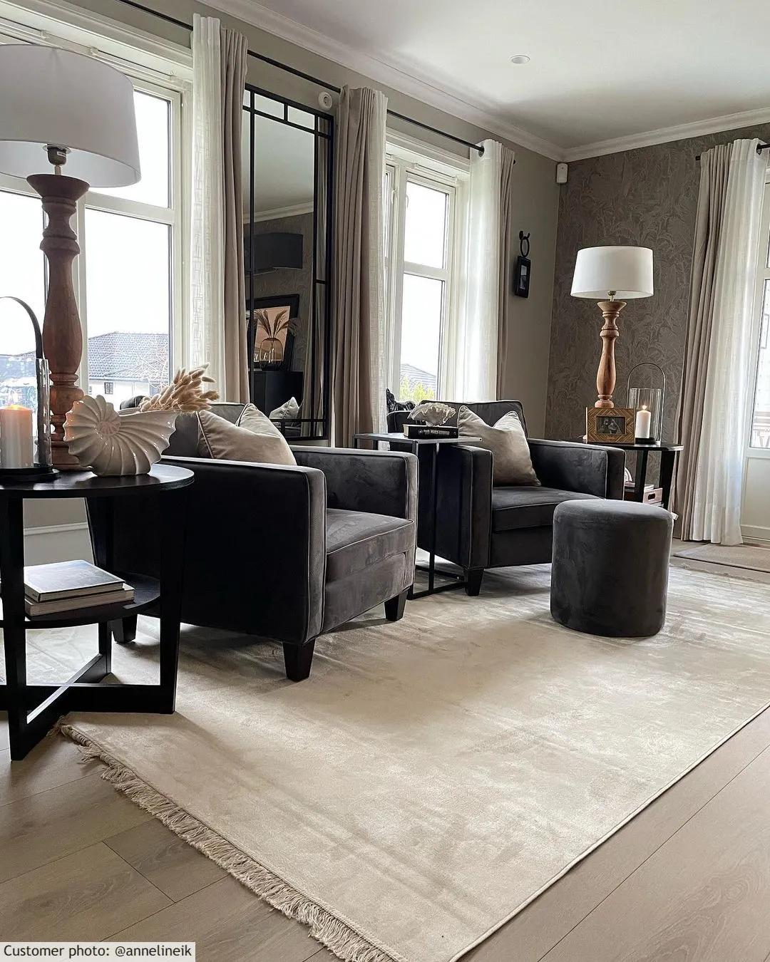 Wilton - Art Silk (lichtgrijs/beige)