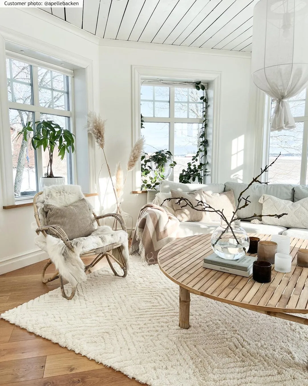 Hoogpolig vloerkleed - Stettin (offwhite)