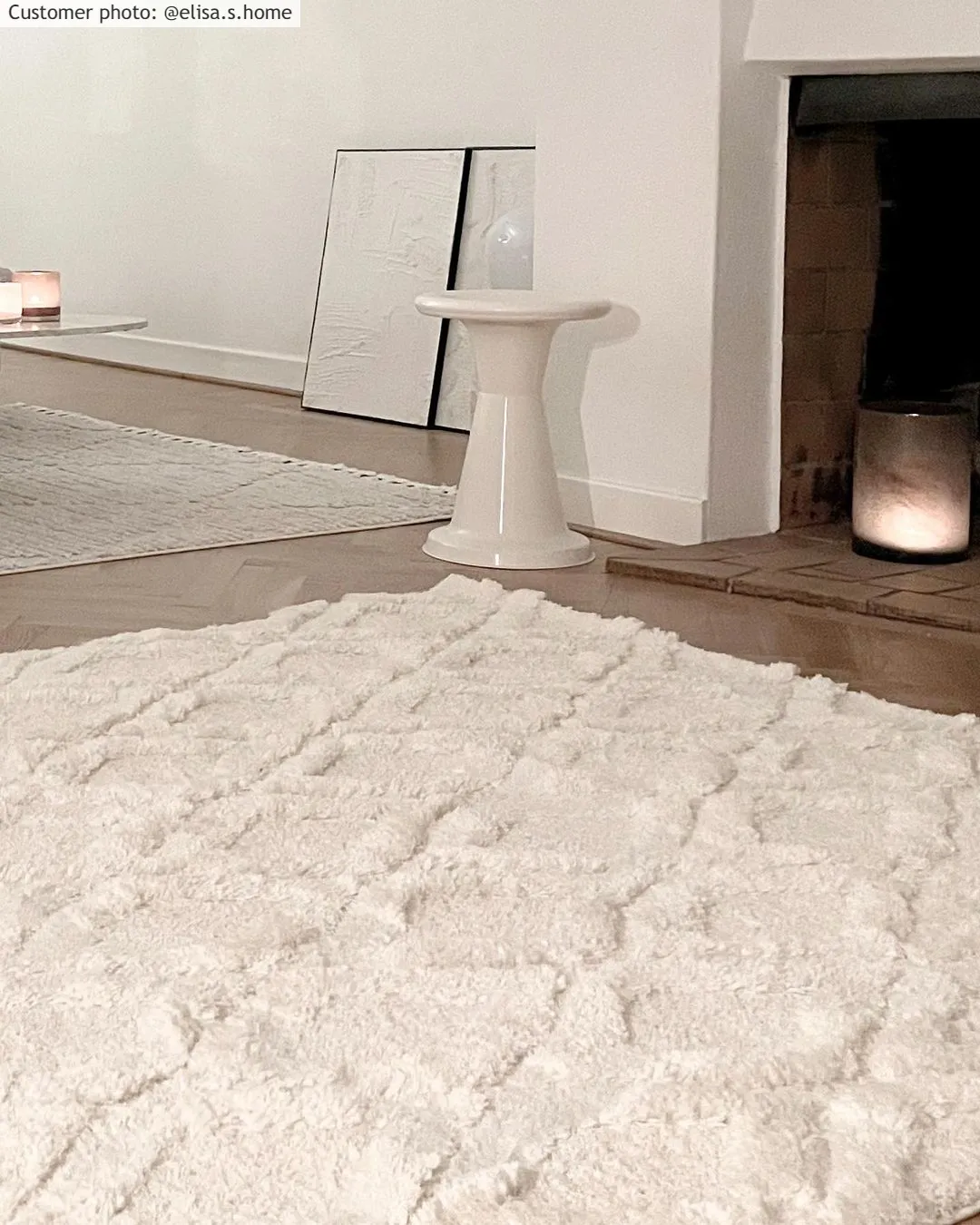 Hoogpolig vloerkleed - Everett (offwhite)