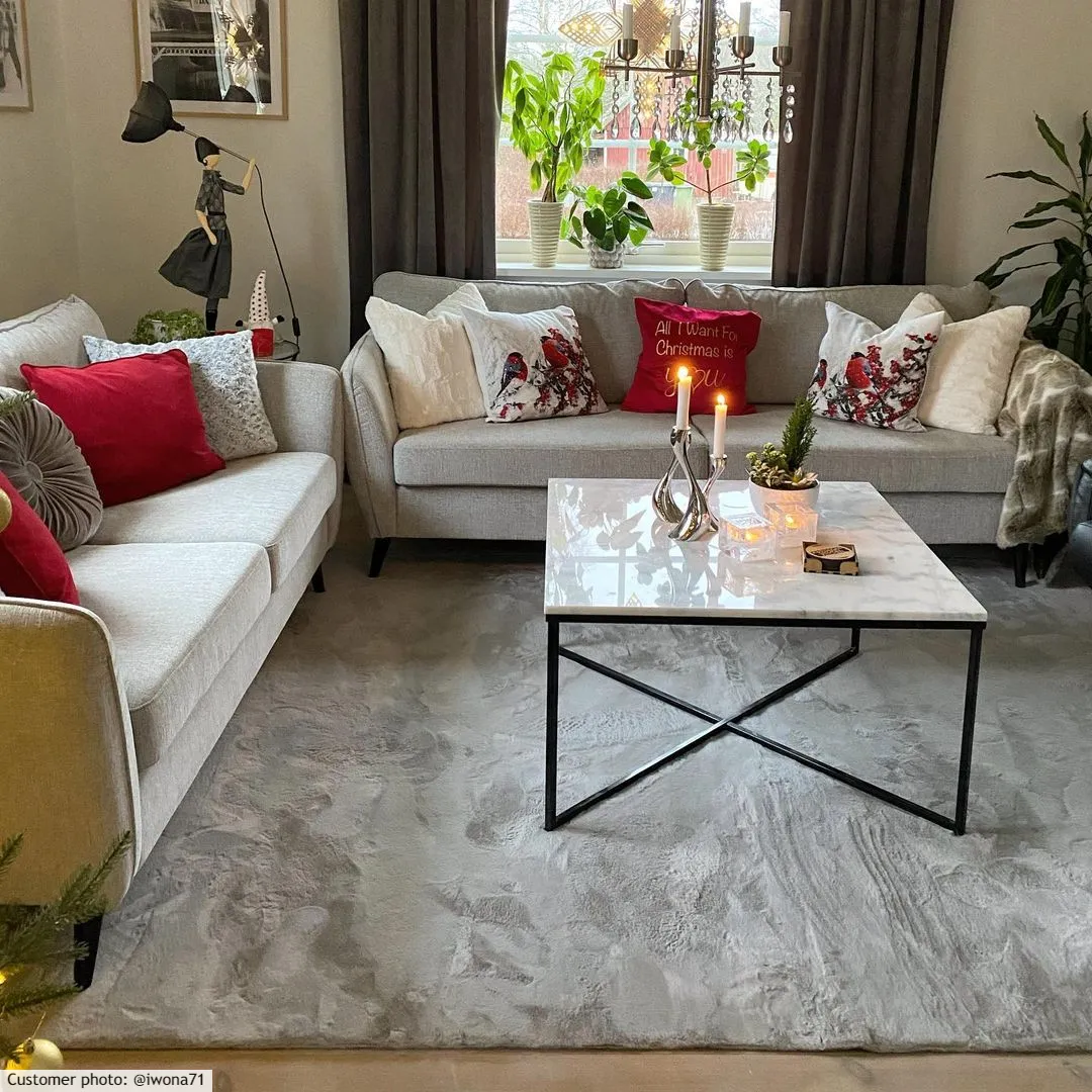 Hoogpolig vloerkleed - Aranga Super Soft Fur (grijs)