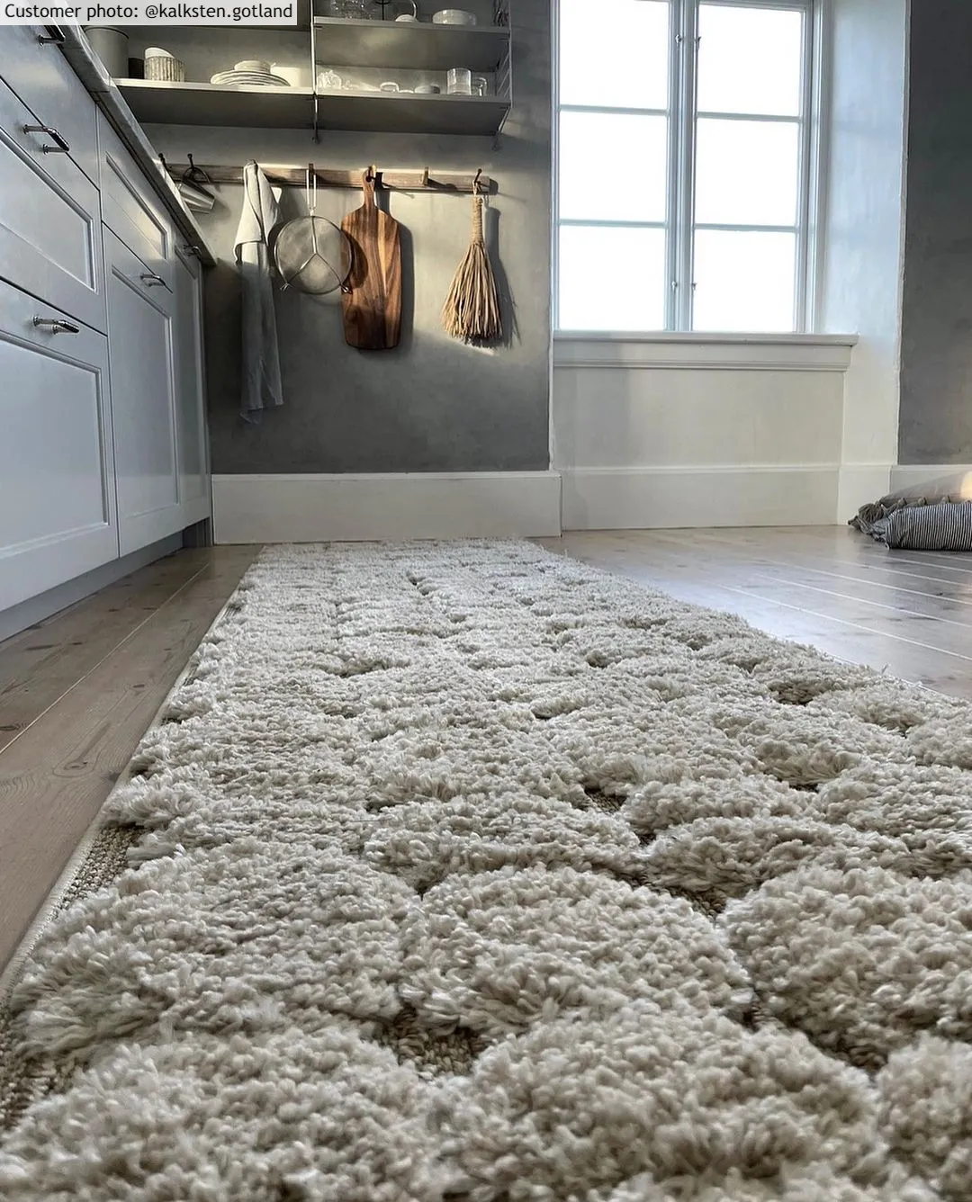 Hoogpolig vloerkleed - Fondi (beige)