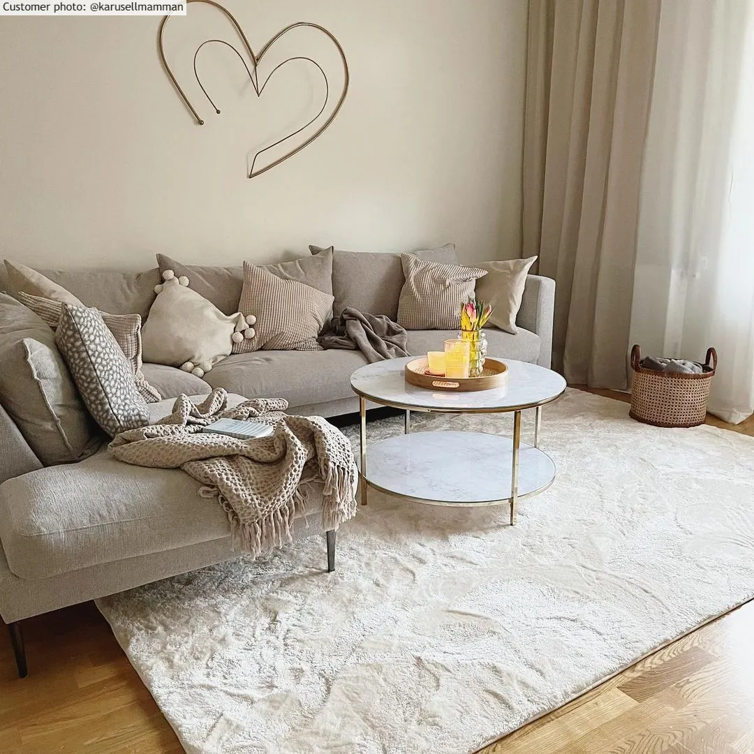 Hoogpolig vloerkleed - Aranga Super Soft Fur (beige)