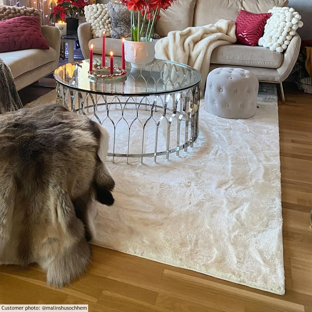 Hoogpolig vloerkleed - Aranga Super Soft Fur (wit)