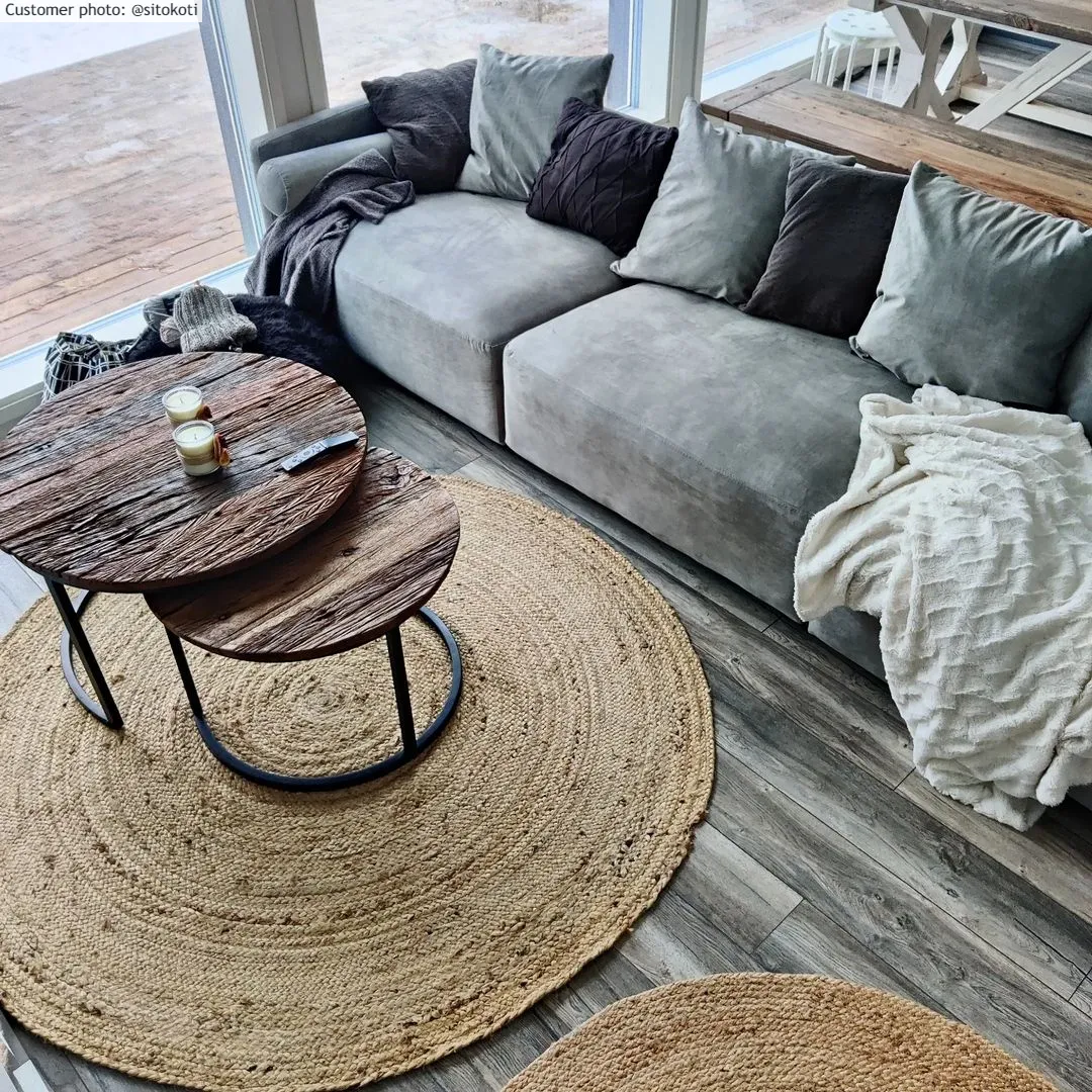 Ronde vloerkleden - San Francisco (jute)