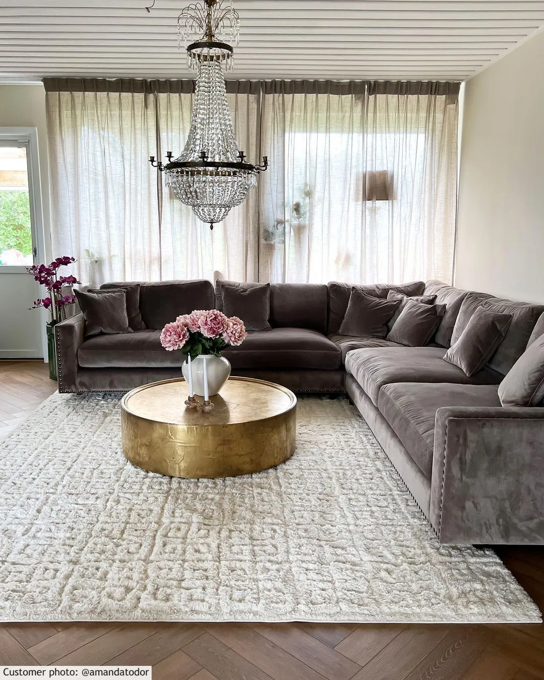 Hoogpolig vloerkleed - Parlos (offwhite)