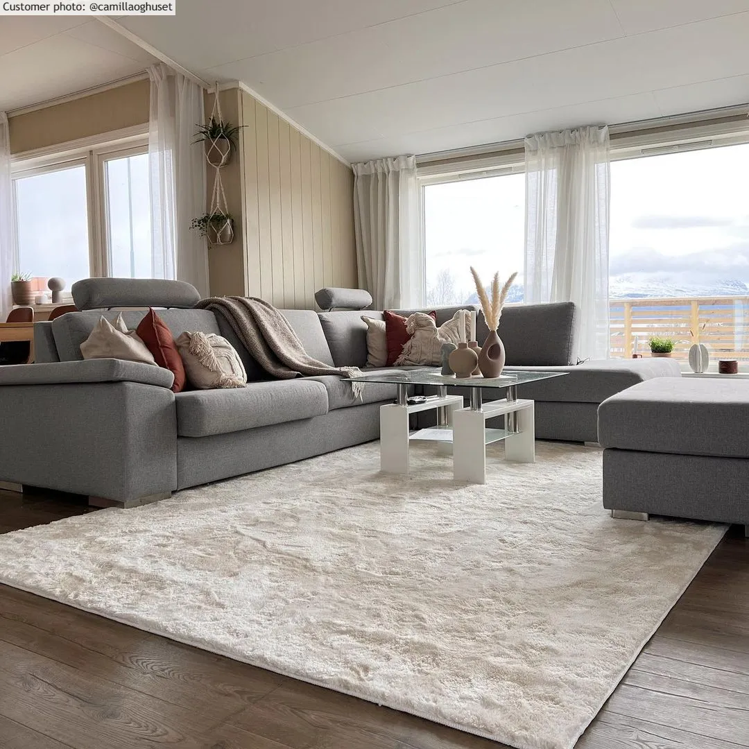 Hoogpolig vloerkleed - Aranga Super Soft Fur (wit)