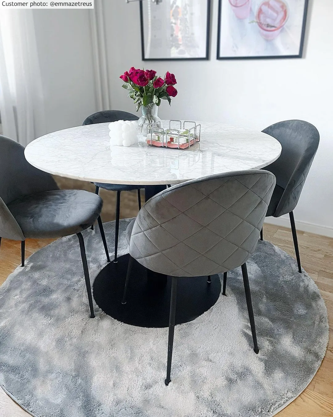 Ronde vloerkleden - Aranga Super Soft Fur (grijs)