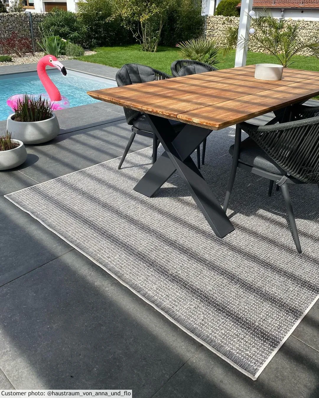 Vloerkleden voor binnen en buiten - Tromsø (zilver)