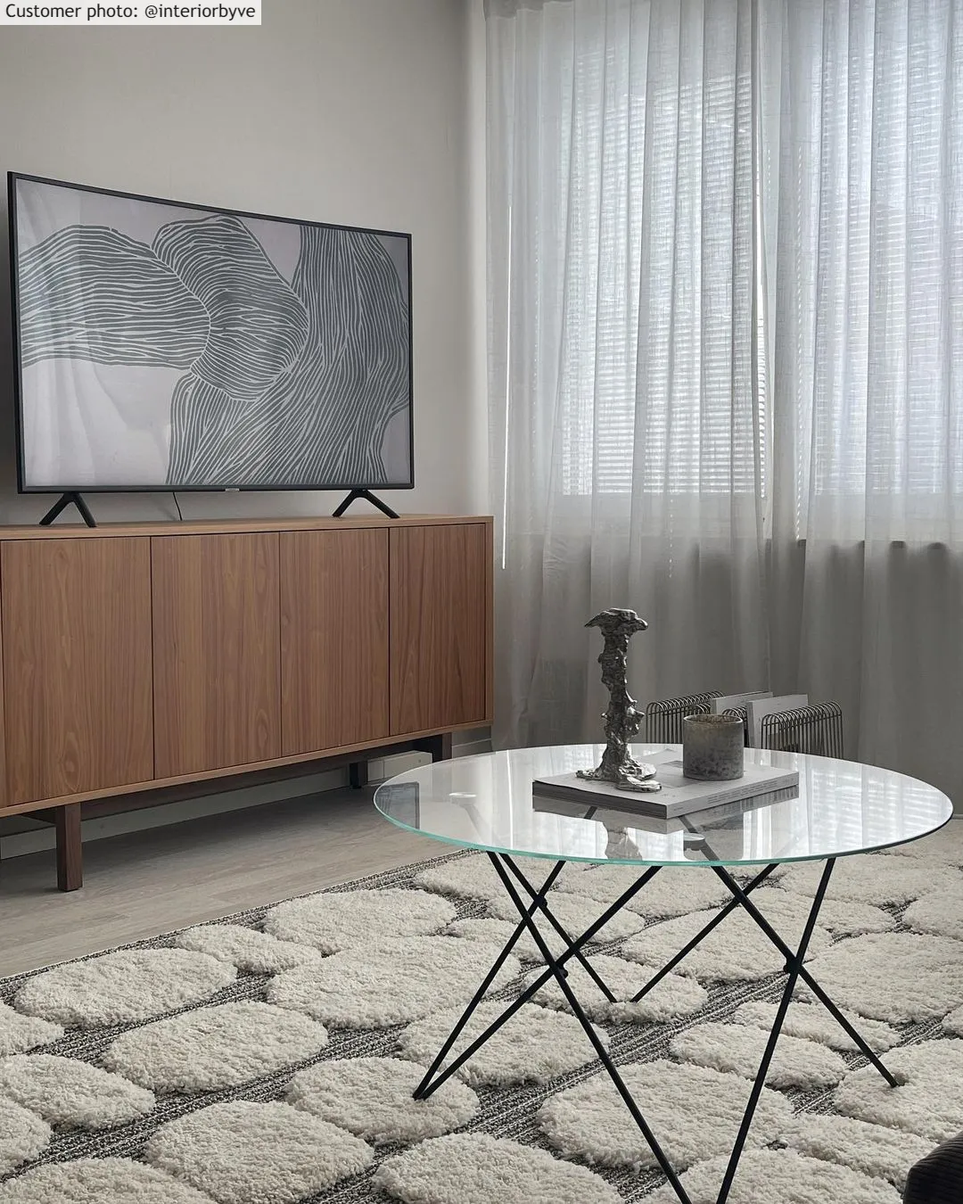 Hoogpolig vloerkleed - Fondi (grijs)