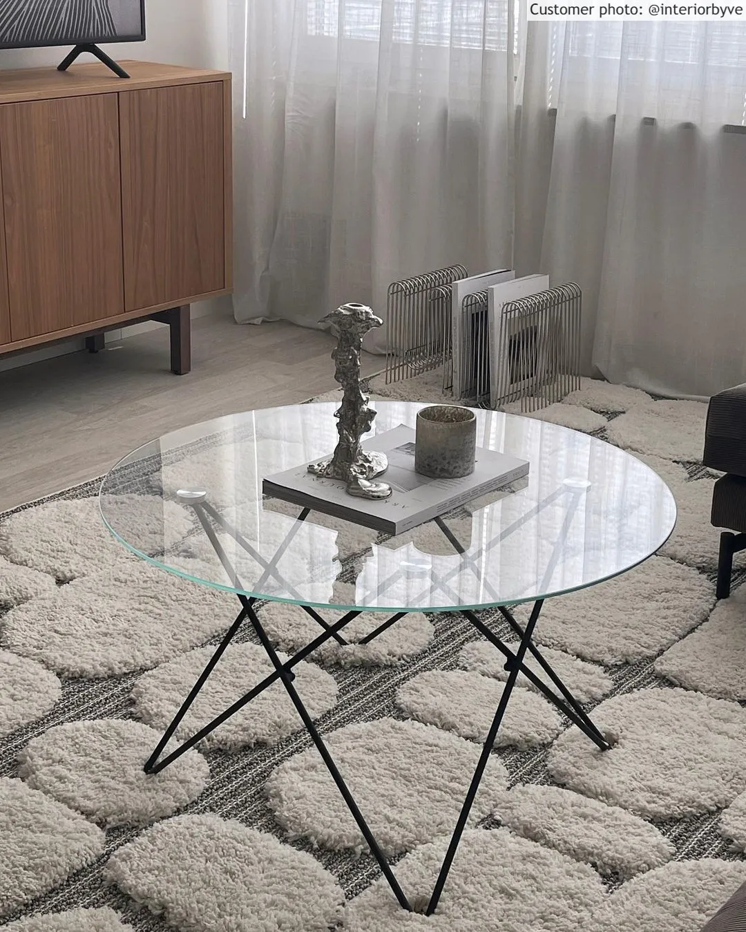 Hoogpolig vloerkleed - Fondi (grijs)