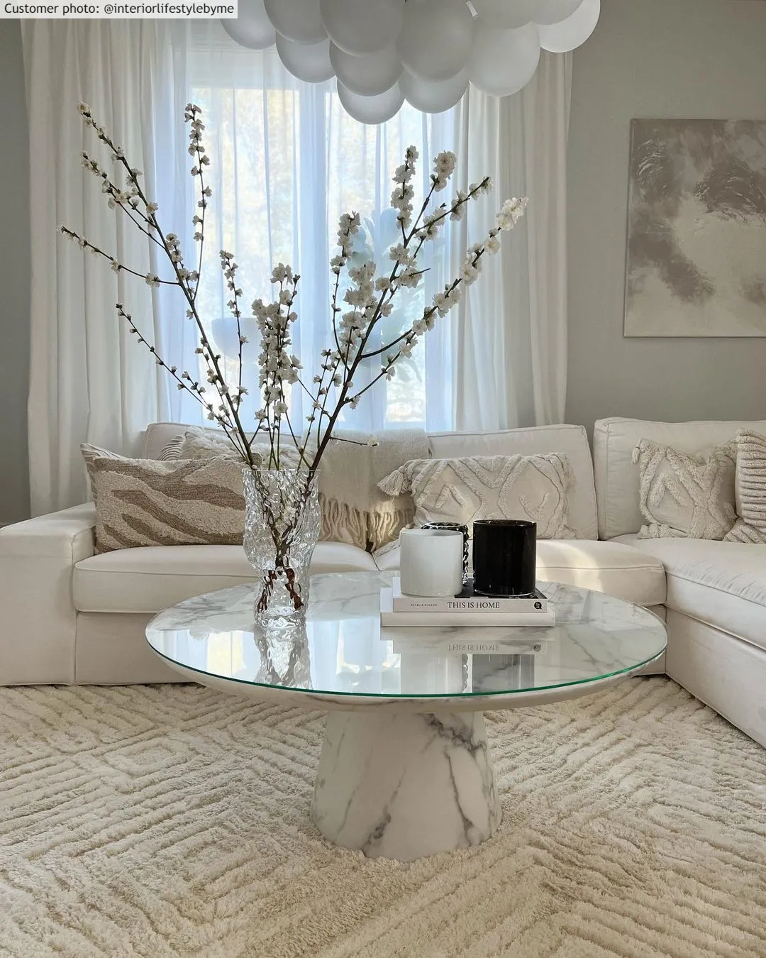 Hoogpolig vloerkleed - Monti (offwhite)