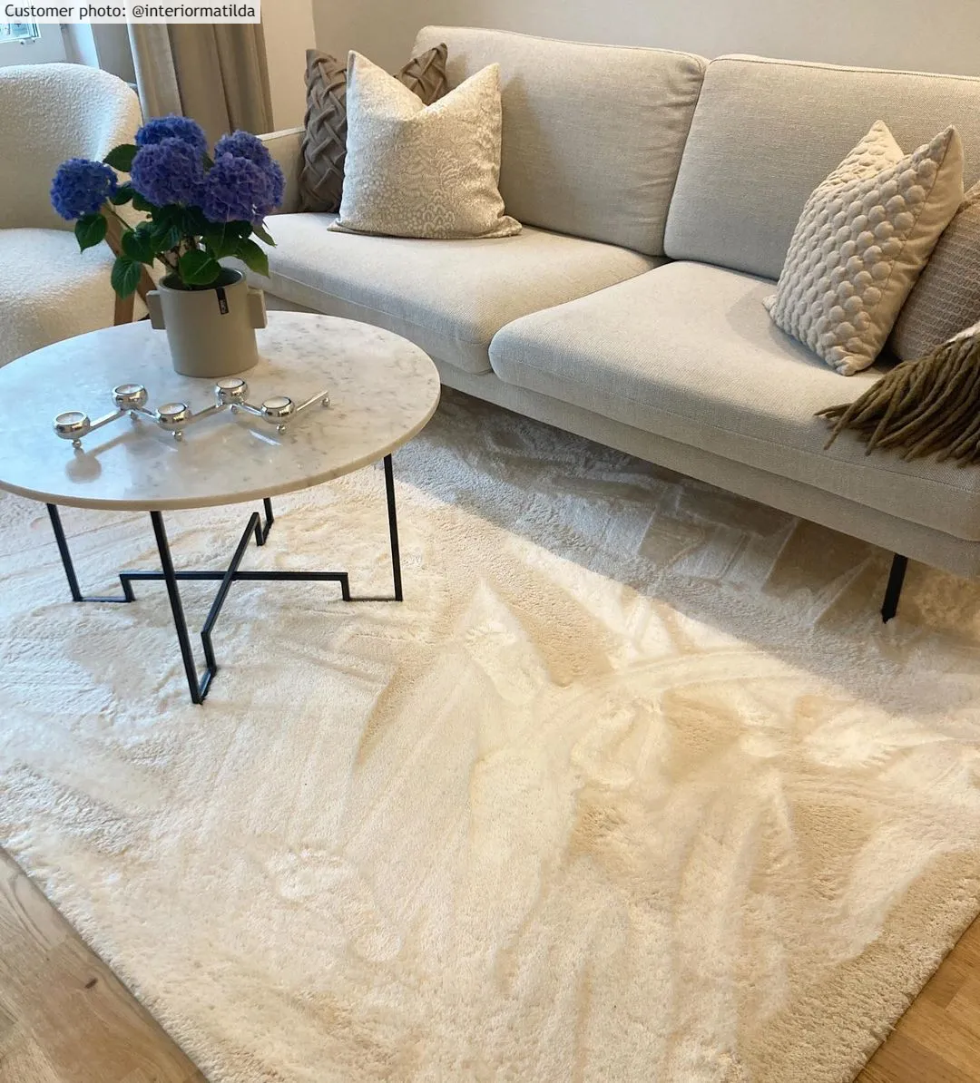 Hoogpolig vloerkleed - Aranga Super Soft Fur (beige)