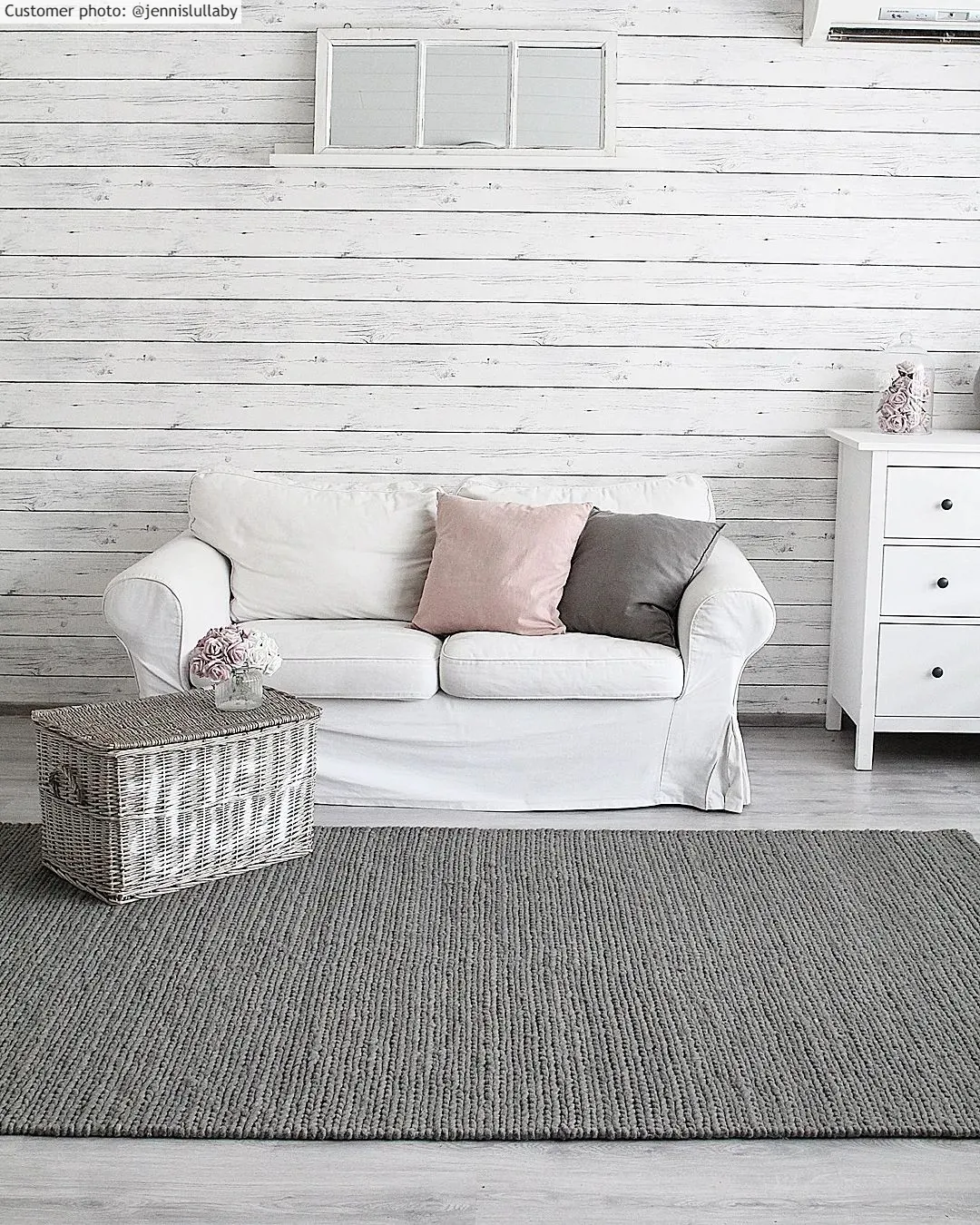 Wollen-vloerkleed - Lynmouth (lichtgrijs)