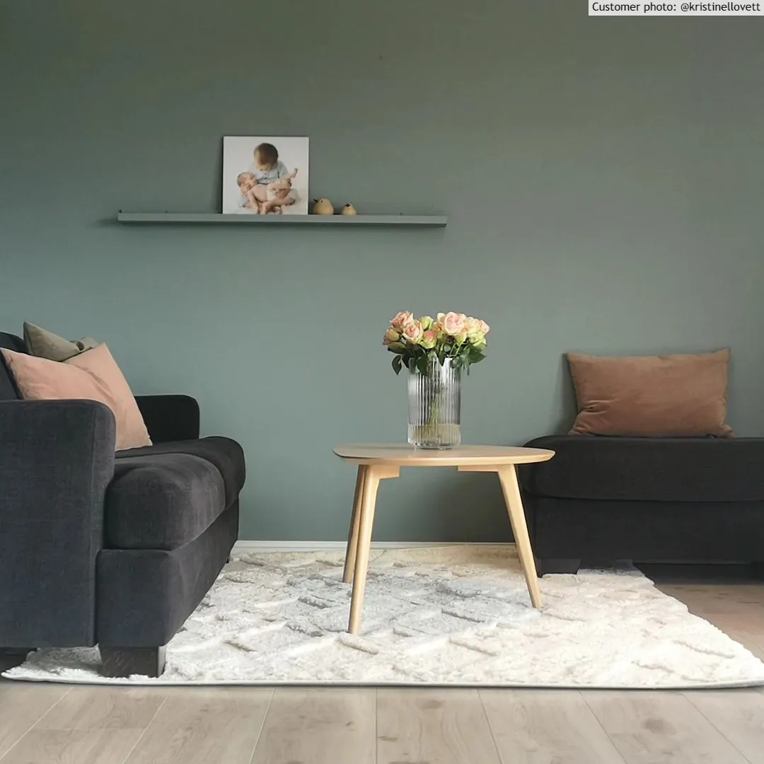 Hoogpolig vloerkleed - Rostock (offwhite)