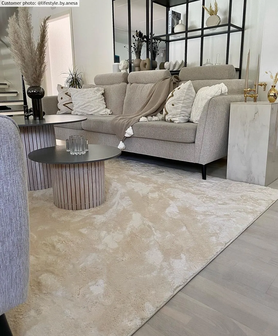 Hoogpolig vloerkleed - Aranga Super Soft Fur (beige)