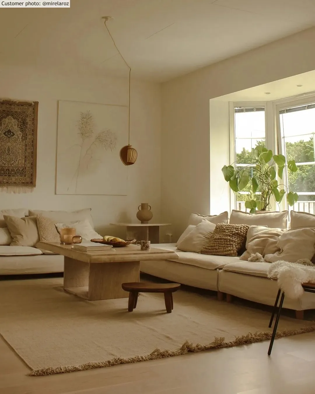 Wollen-vloerkleed - Layton (beige)