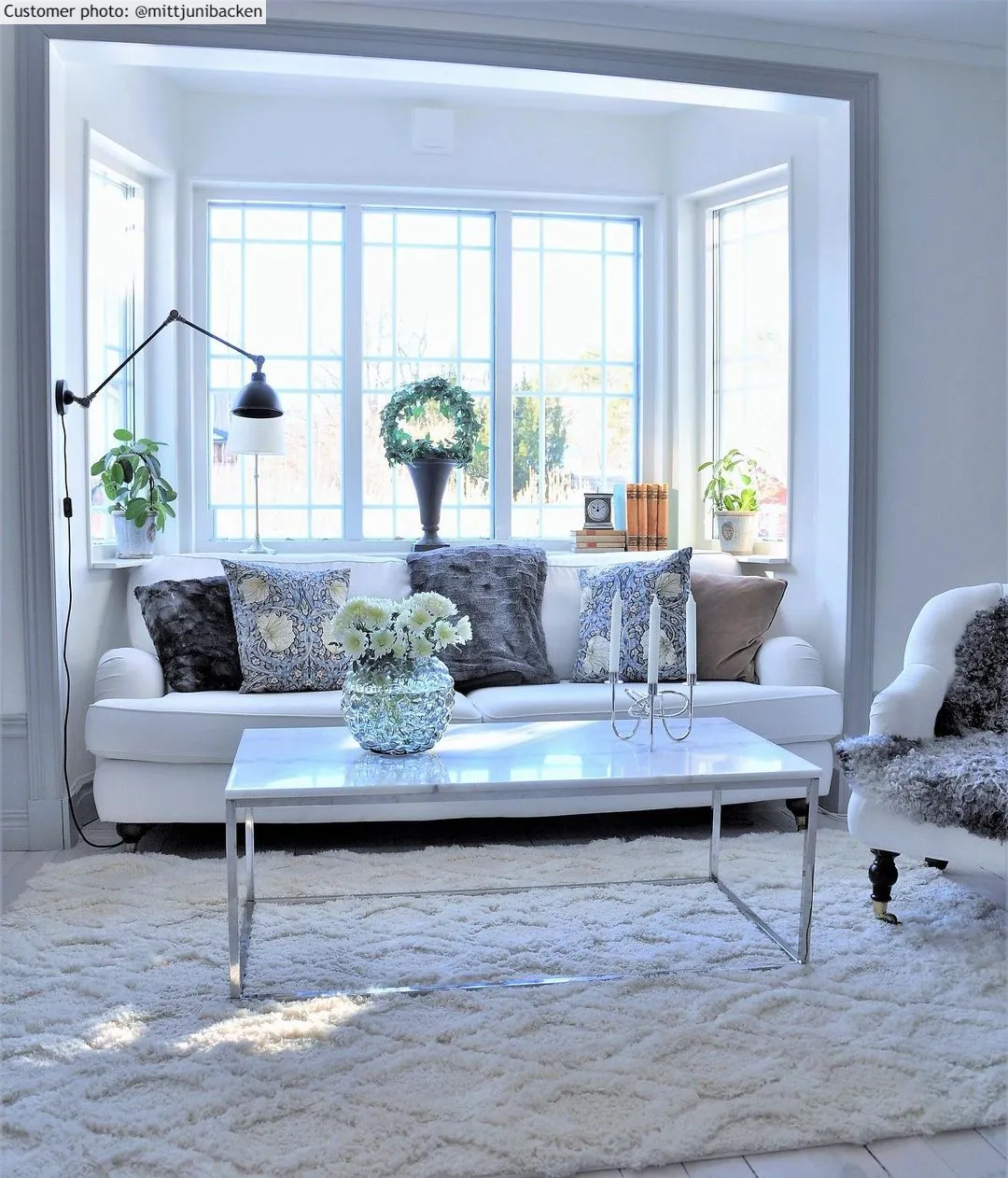 Hoogpolig vloerkleed - Everett (offwhite)