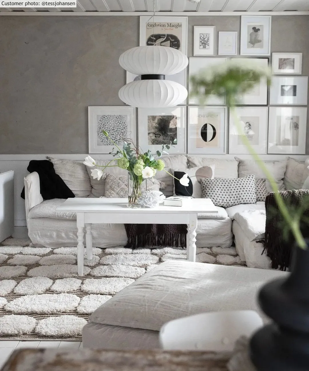 Hoogpolig vloerkleed - Fondi (grijs)