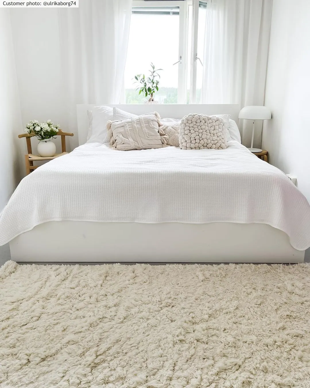 Wollen-vloerkleed - Aliste Wool Shaggy (snow white)