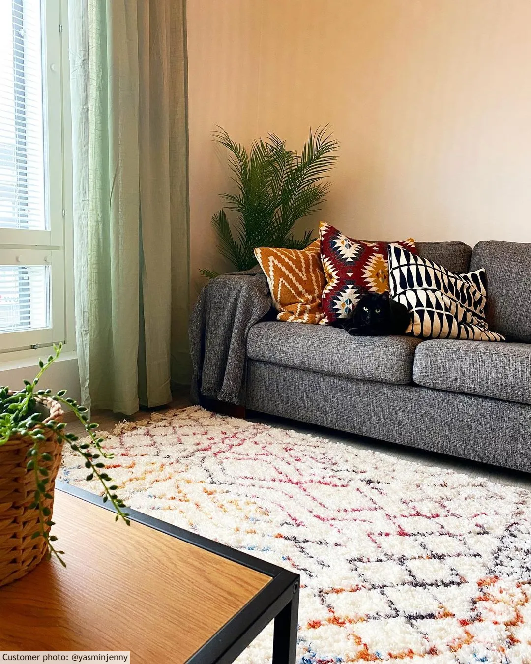 Hoogpolig vloerkleed - Marini (multi)