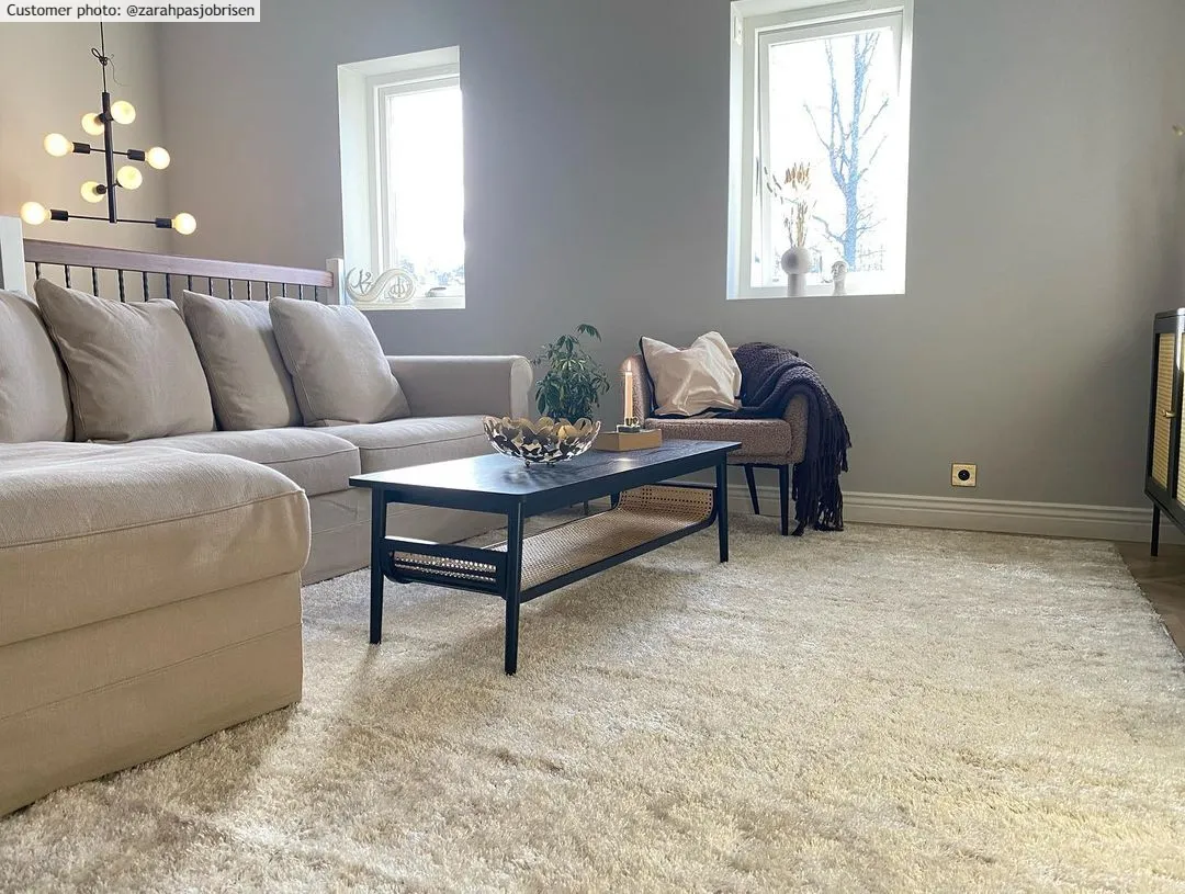 Hoogpolig vloerkleed - Cosy (beige)