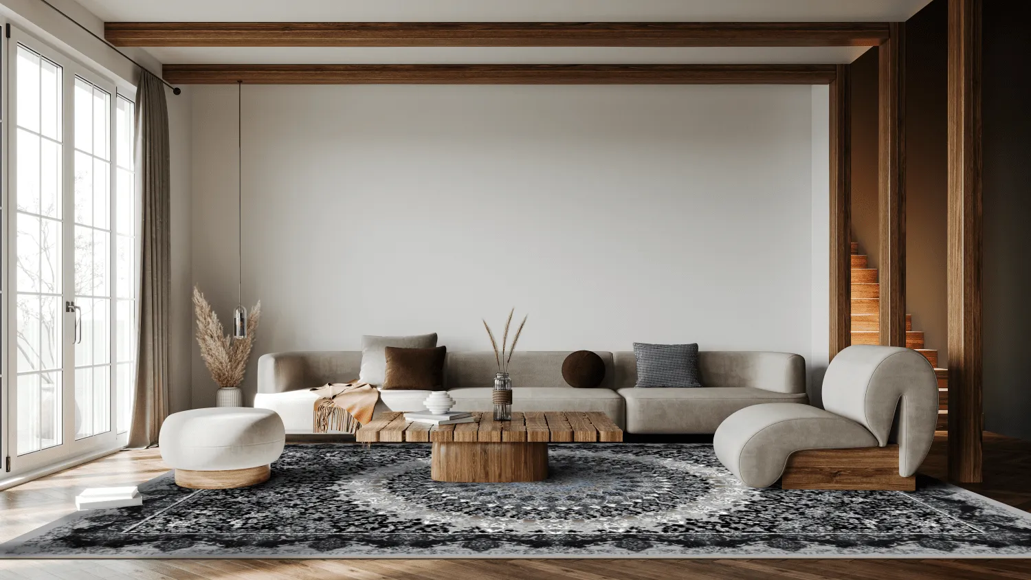 Wilton - Yelda (zwart/multi)