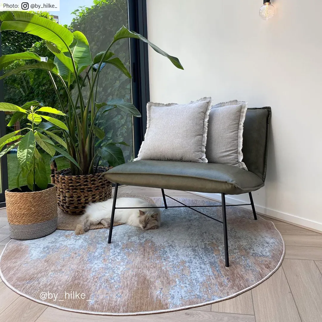 Rond vloerkleed - Zarzi (beige)