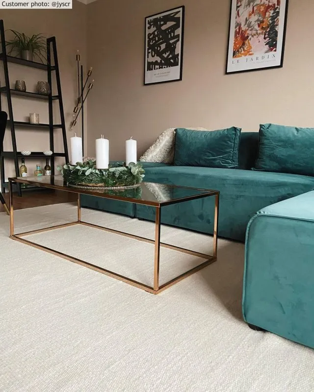 Tapijt voor groene bank!